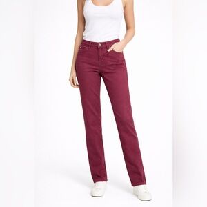 Celebrity Pink Dare You Skinny Burgundy Jeans Size 13 Mid Rise